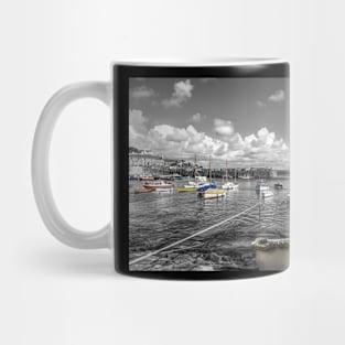 Mousehole Harbour, Cornwall, England, Selective Colouring Mug